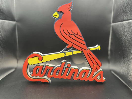 St. Louis Cardinals Logo Sign Display | 3D Wall Desk Shelf Art - UNRIVAL3D