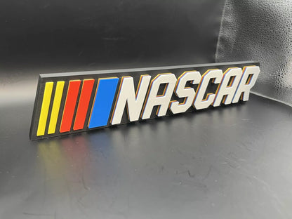 NASCAR Logo Sign Display | 3D Wall Desk Shelf Art - UNRIVAL3D