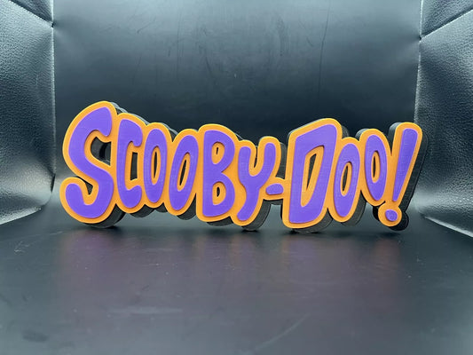 Scooby-Doo Logo Sign Display | 3D Wall Desk Shelf Art - UNRIVAL3D