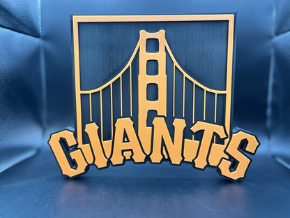 San Francisco Giants Logo Sign Display | 3D Wall Desk Shelf Art - UNRIVAL3D