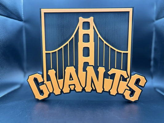 San Francisco Giants Logo Sign Display | 3D Wall Desk Shelf Art - UNRIVAL3D