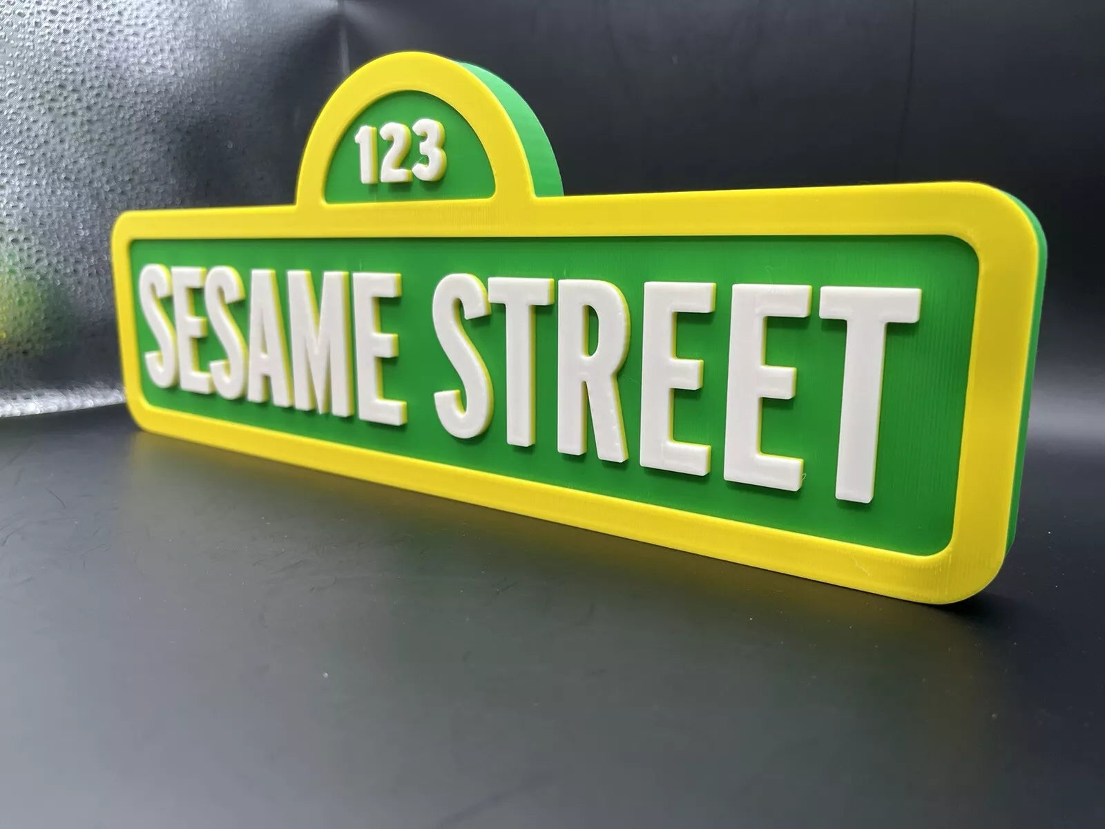 Sesame Street Logo Sign Display | 3D Wall Desk Shelf Art - UNRIVAL3D