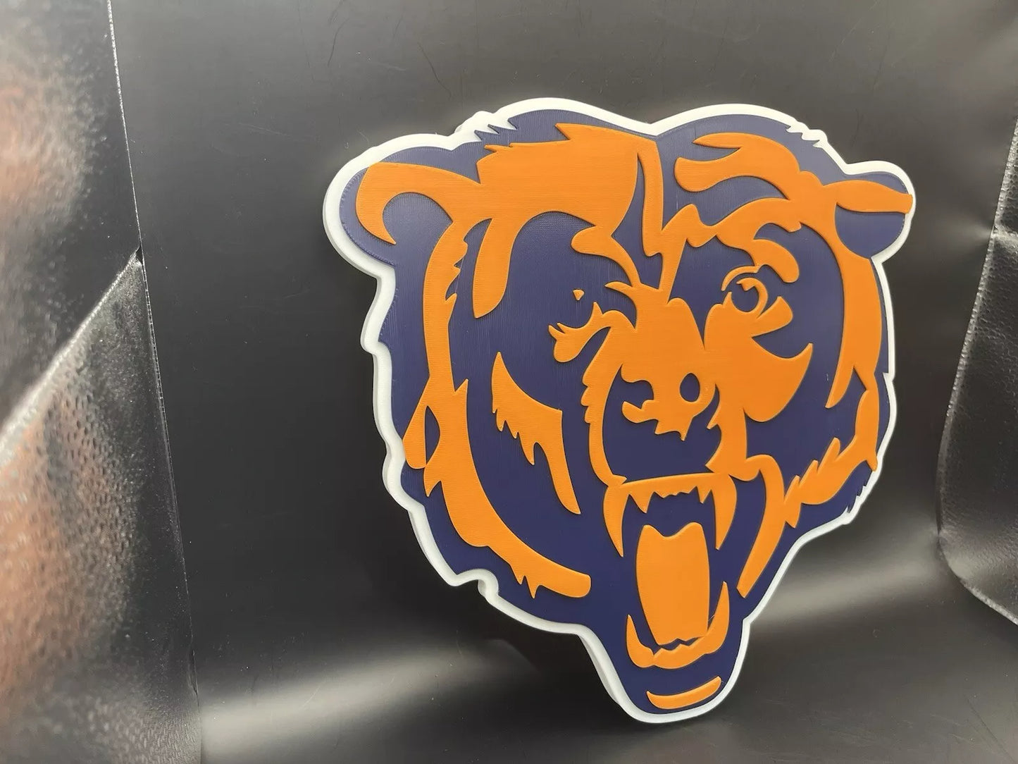 Chicago Bears Logo Sign Display | 3D Wall Desk Shelf Art - UNRIVAL3D