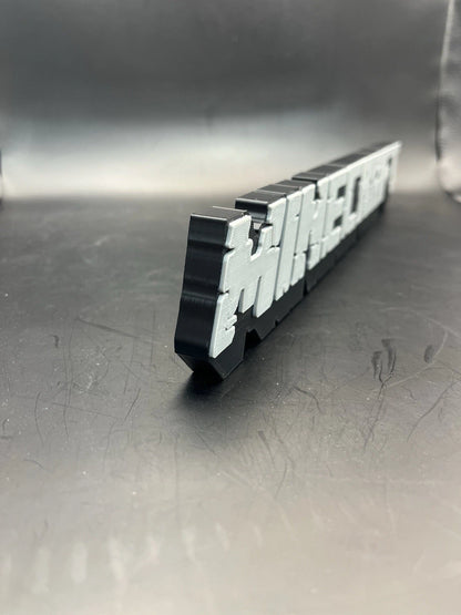 Minecraft Logo Sign Display | 3D Wall Desk Shelf Art - UNRIVAL3D