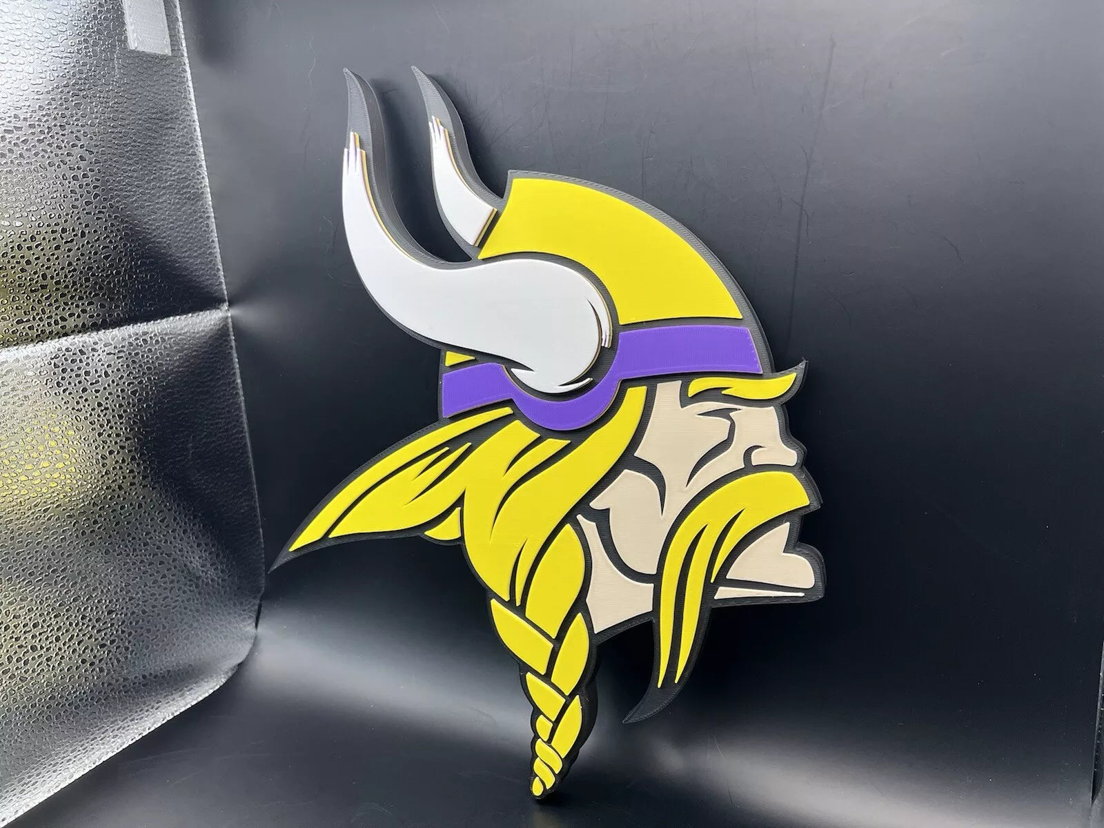 Minnesota Vikings Logo Sign Display | 3D Wall Desk Shelf Art - UNRIVAL3D