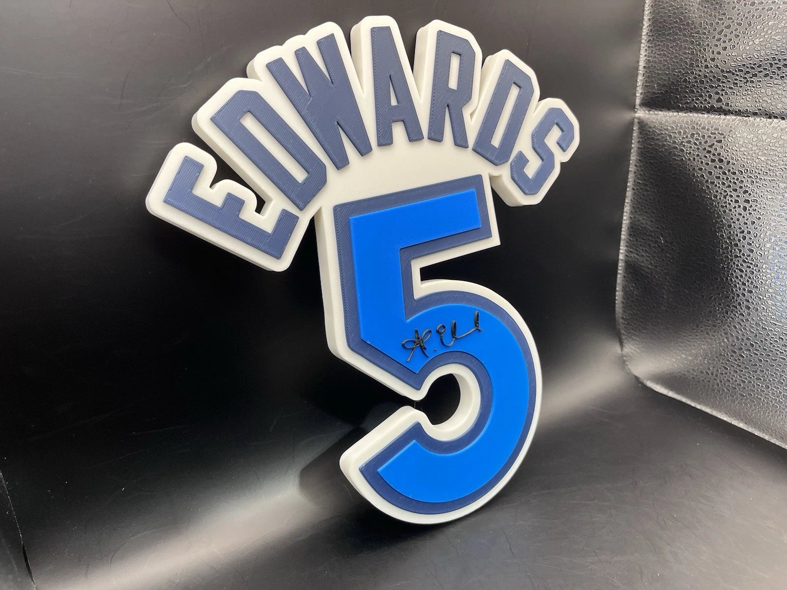 Anthony Edwards 5 Logo Sign Display | 3D Wall Desk Shelf Art - UNRIVAL3D
