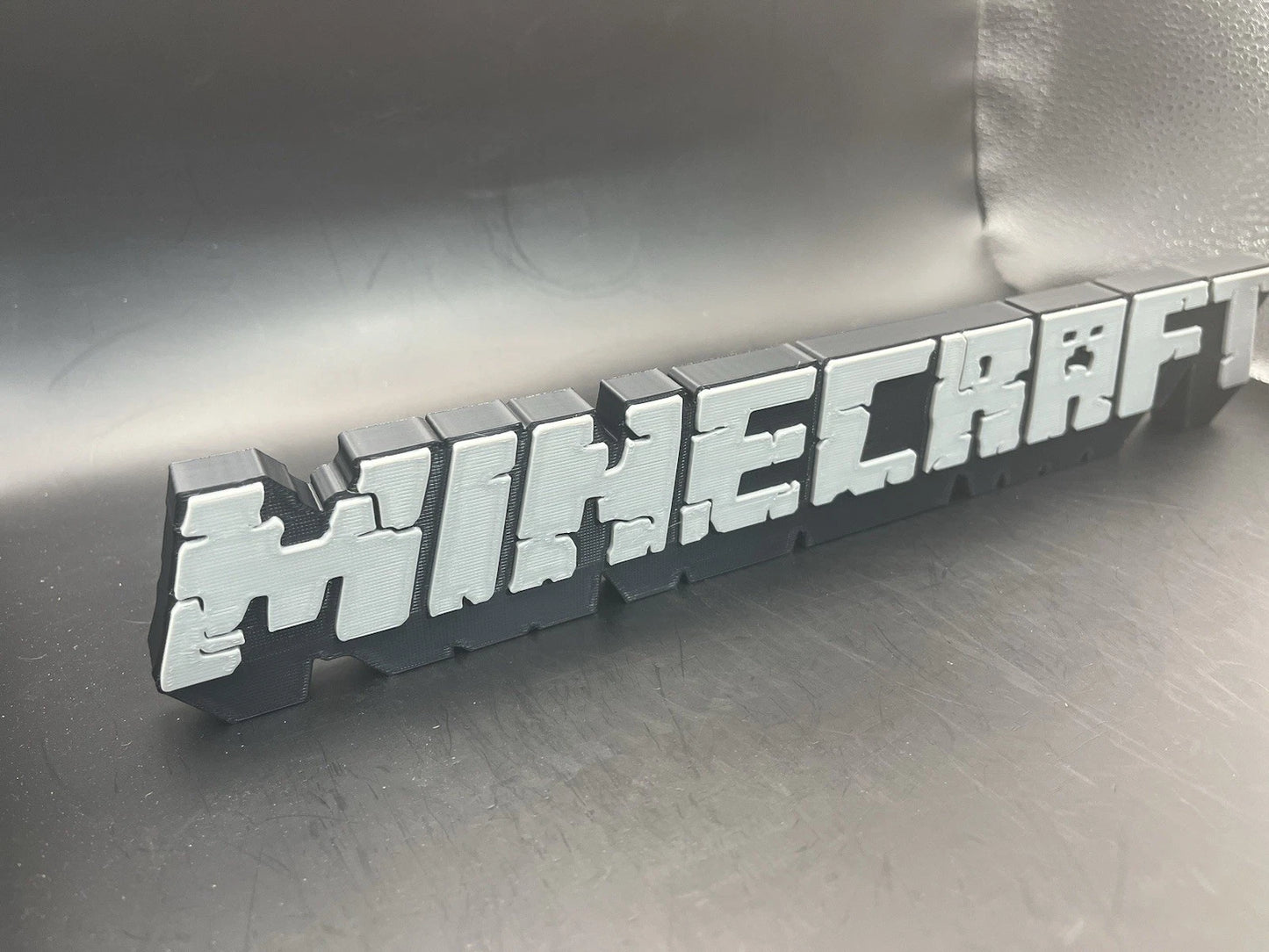 Minecraft Logo Sign Display | 3D Wall Desk Shelf Art - UNRIVAL3D