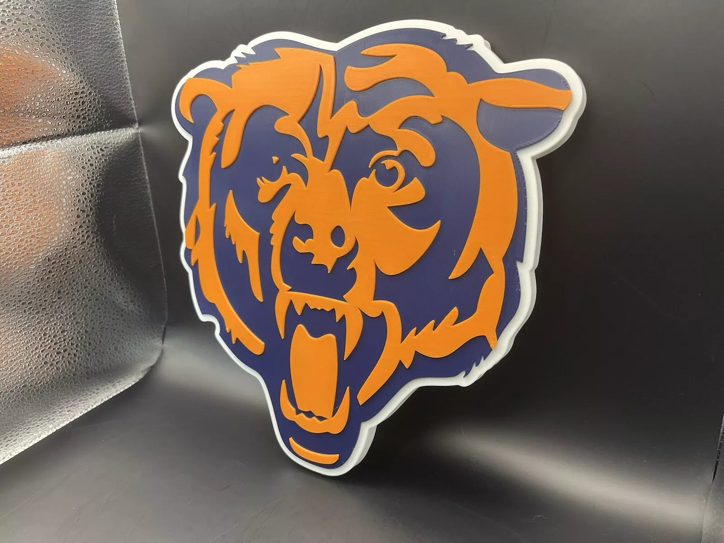 Chicago Bears Logo Sign Display | 3D Wall Desk Shelf Art - UNRIVAL3D