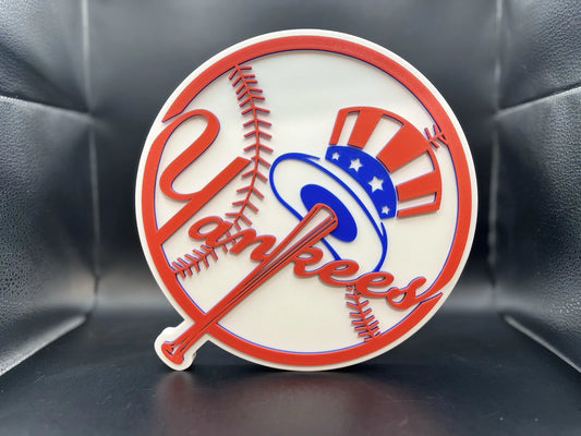 New York Yankees Logo Sign Display | 3D Wall Desk Shelf Art - UNRIVAL3D