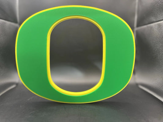 Oregon Ducks Logo Sign Display | 3D Wall Desk Shelf Art - UNRIVAL3D