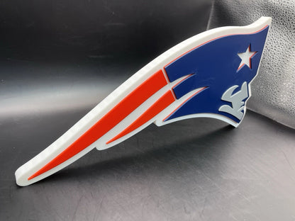 New England Patriots Logo Sign Display | 3D Wall Desk Shelf Art - UNRIVAL3D