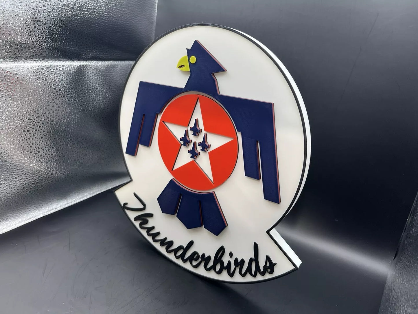 U.S. Air Force Thunderbirds Logo Sign Display | 3D Wall Desk Shelf Art - UNRIVAL3D