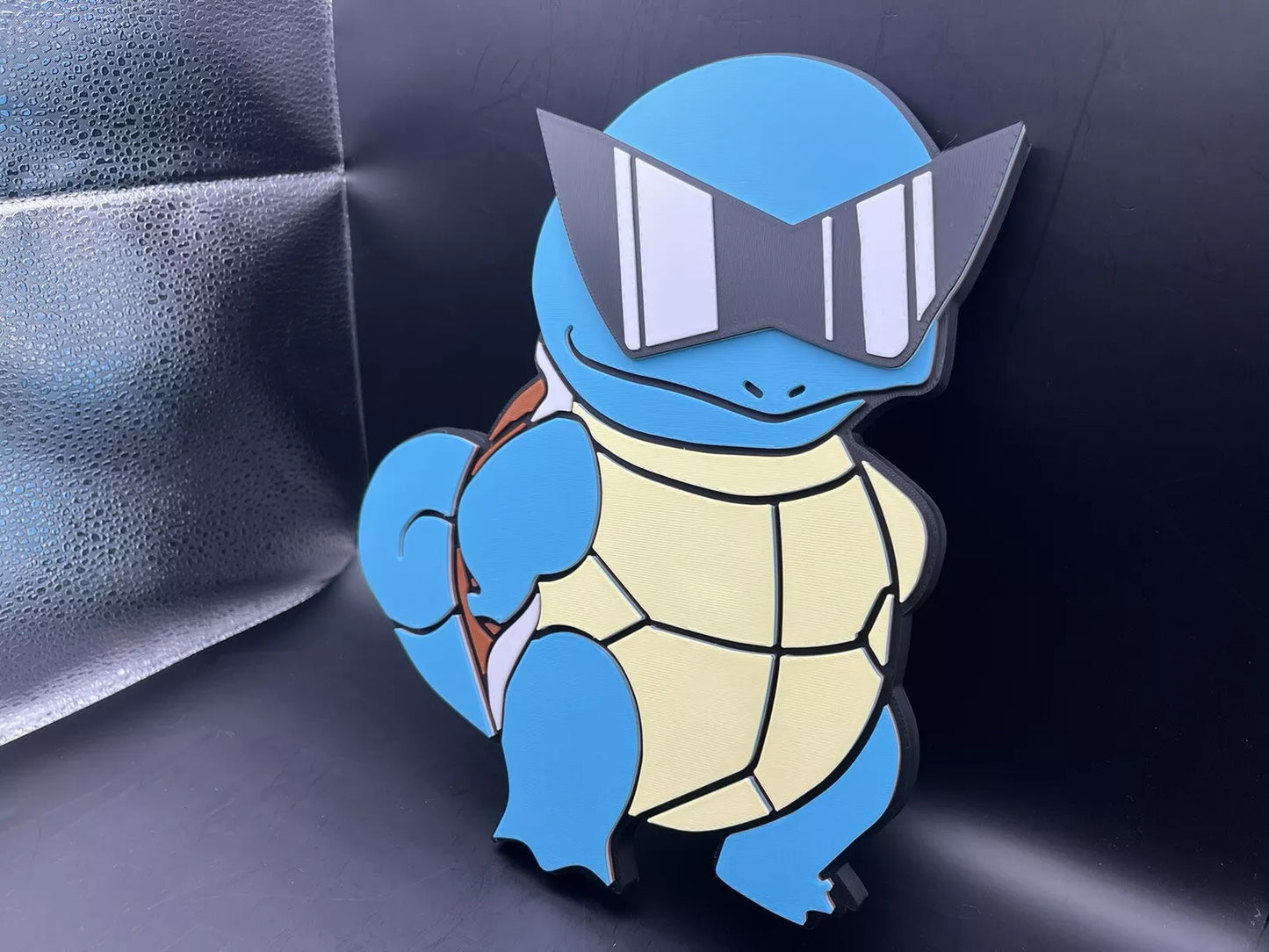 Squirtle Squad Pokemon Logo Sign Display | 3D Wall Desk Shelf Art - UNRIVAL3D