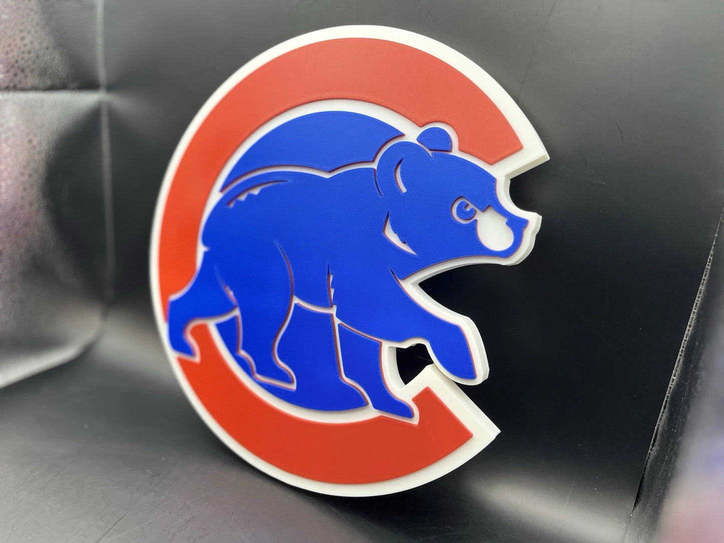 Chicago Cubs Logo Sign Display | 3D Wall Desk Shelf Art - UNRIVAL3D