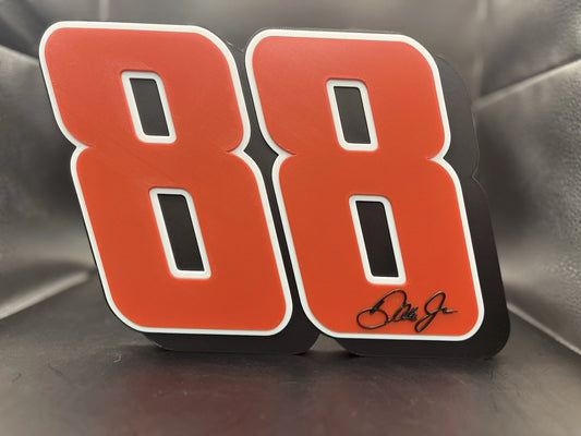 Dale Earnhardt Jr. 88 Logo Sign Display | 3D Wall Desk Shelf Art - UNRIVAL3D