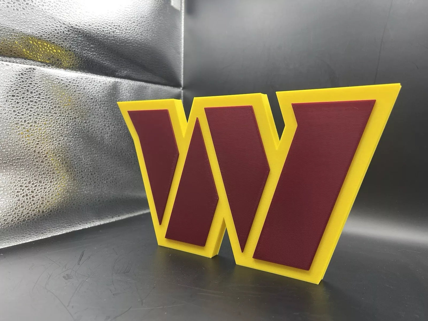 Washington Commanders Logo Sign Display | 3D Wall Desk Shelf Art - UNRIVAL3D