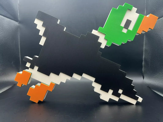Duck Hunt Logo Sign Display | 3D Wall Desk Shelf Art - UNRIVAL3D