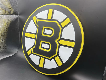Boston Bruins Logo Sign Display | 3D Wall Desk Shelf Art - UNRIVAL3D