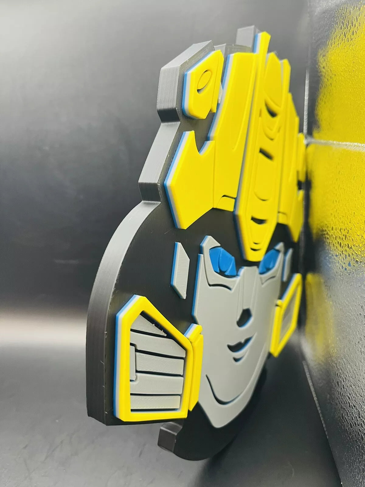 Bumblebee Transformers Logo Sign Display | 3D Wall Desk Shelf Art - UNRIVAL3D
