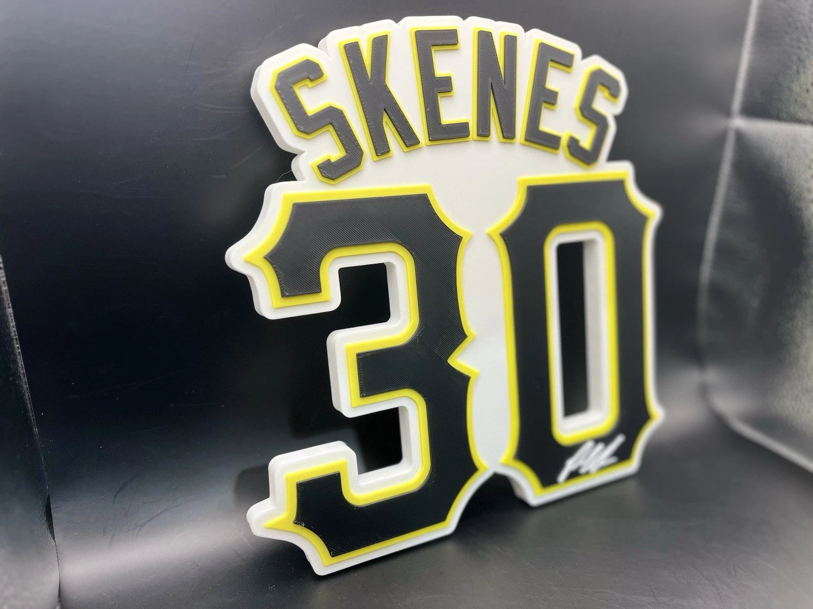 Paul Skenes 30 Logo Sign Display | 3D Wall Desk Shelf Art - UNRIVAL3D