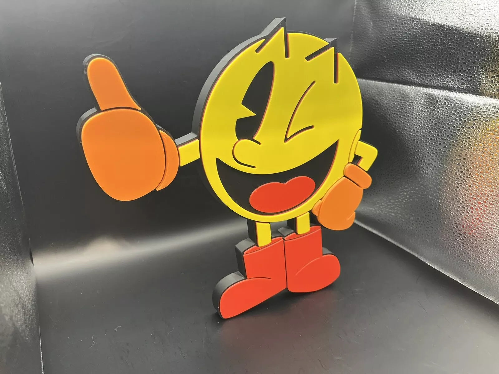 Pac-Man Logo Sign Display | 3D Wall Desk Shelf Art - UNRIVAL3D
