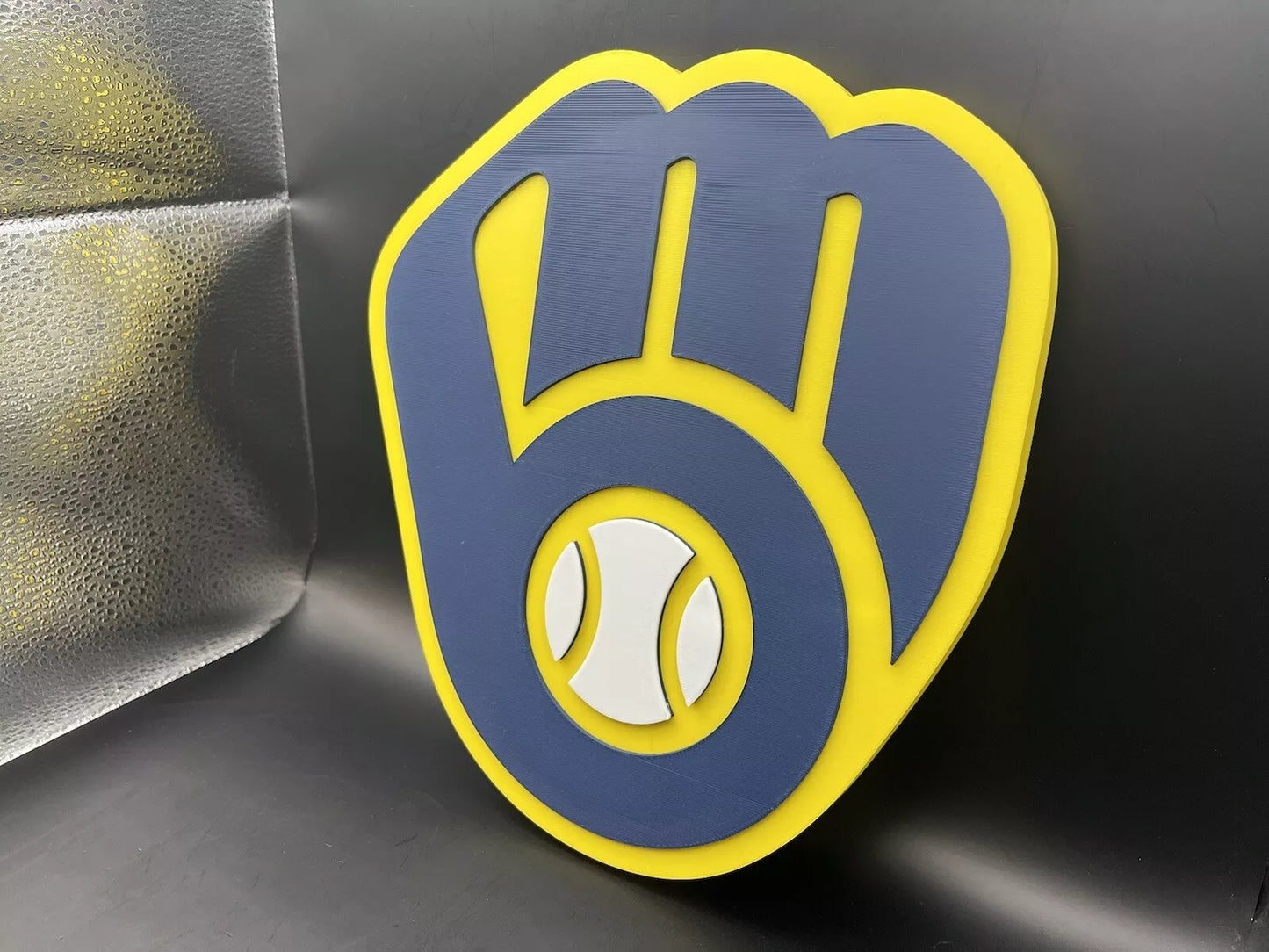Milwaukee Brewers Logo Sign Display | 3D Wall Desk Shelf Art - UNRIVAL3D