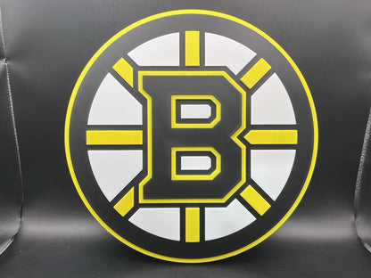 Boston Bruins Logo Sign Display | 3D Wall Desk Shelf Art - UNRIVAL3D