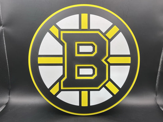 Boston Bruins Logo Sign Display | 3D Wall Desk Shelf Art - UNRIVAL3D