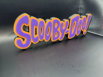 Scooby-Doo Logo Sign Display | 3D Wall Desk Shelf Art - UNRIVAL3D