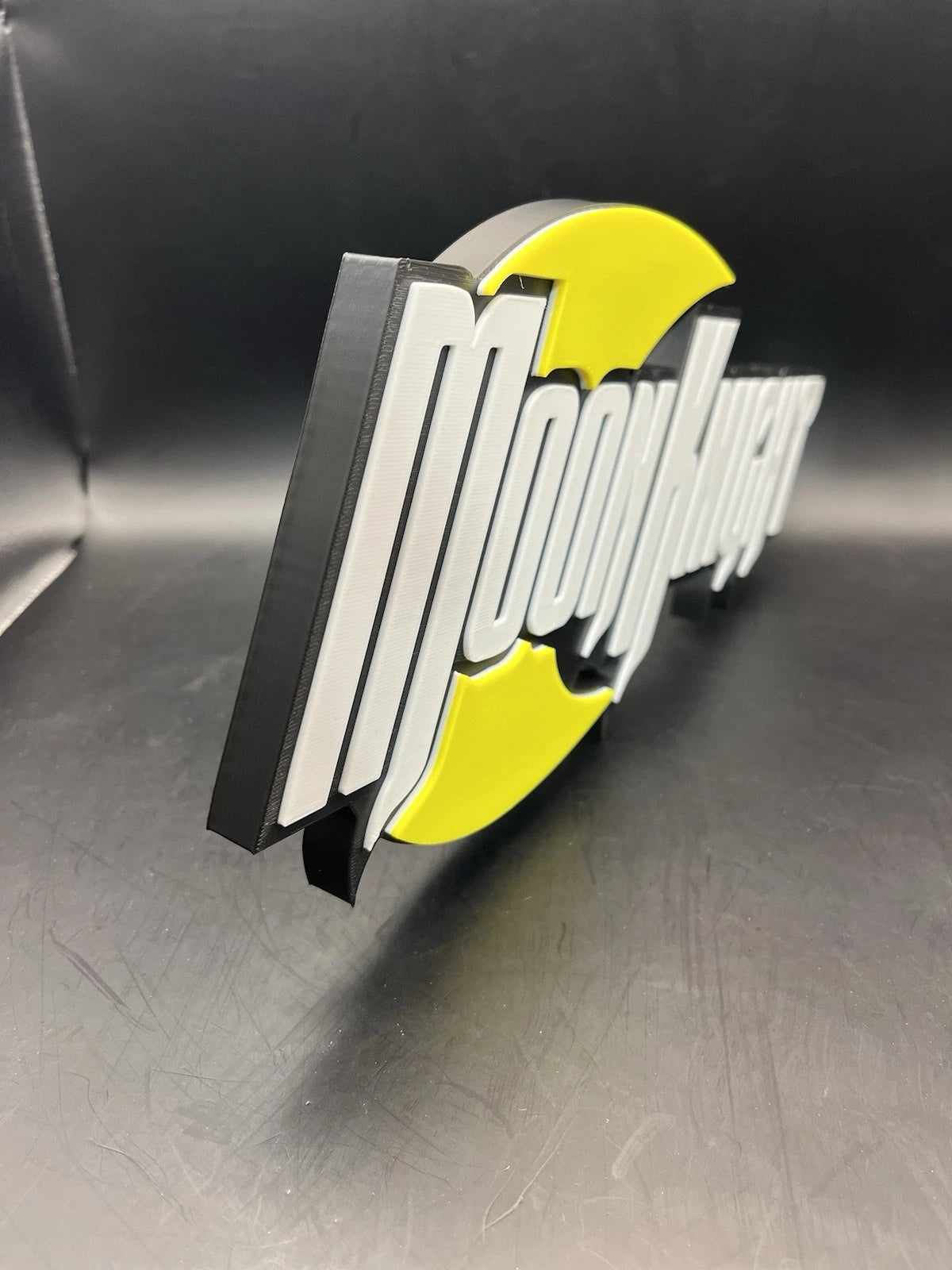 Moon Knight Logo Sign Display | 3D Wall Desk Shelf Art - UNRIVAL3D