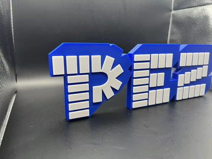 PEZ Candy Logo Sign Display | 3D Wall Desk Shelf Art - UNRIVAL3D