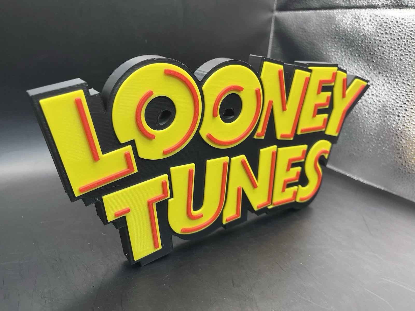 Looney Tunes Logo Sign Display | 3D Wall Desk Shelf Art - UNRIVAL3D