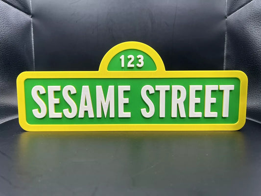 Sesame Street Logo Sign Display | 3D Wall Desk Shelf Art - UNRIVAL3D