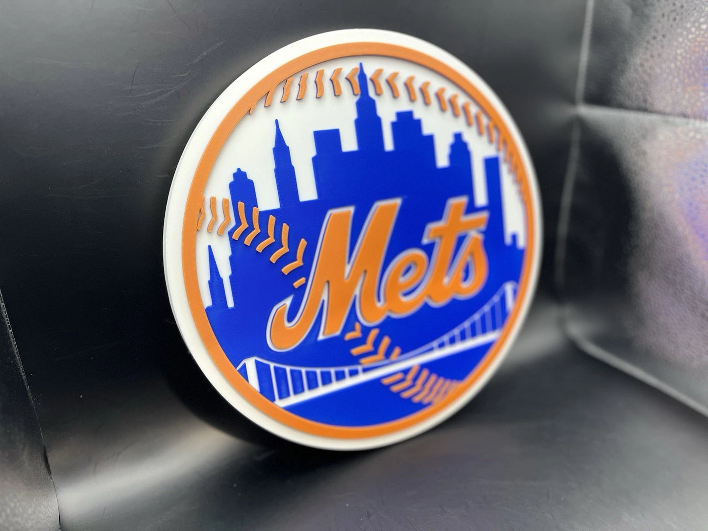 New York Mets Logo Sign Display | 3D Wall Desk Shelf Art - UNRIVAL3D