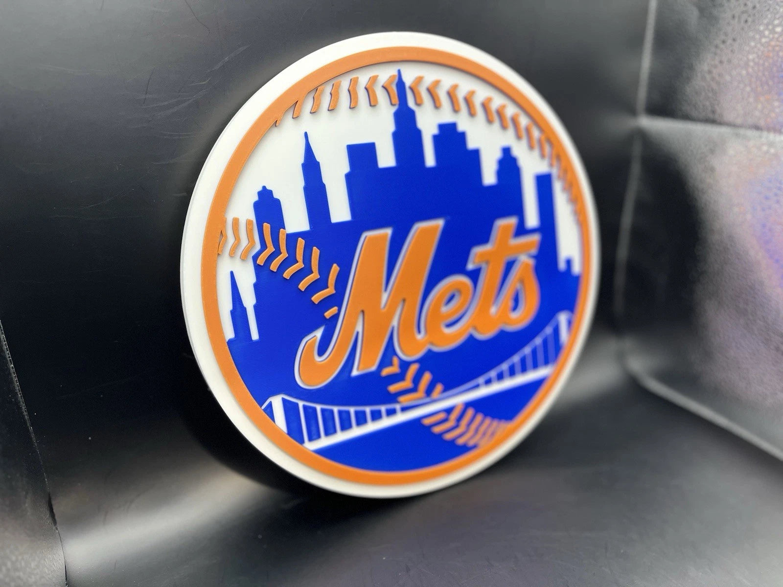 New York Mets Logo Sign Display | 3D Wall Desk Shelf Art - UNRIVAL3D
