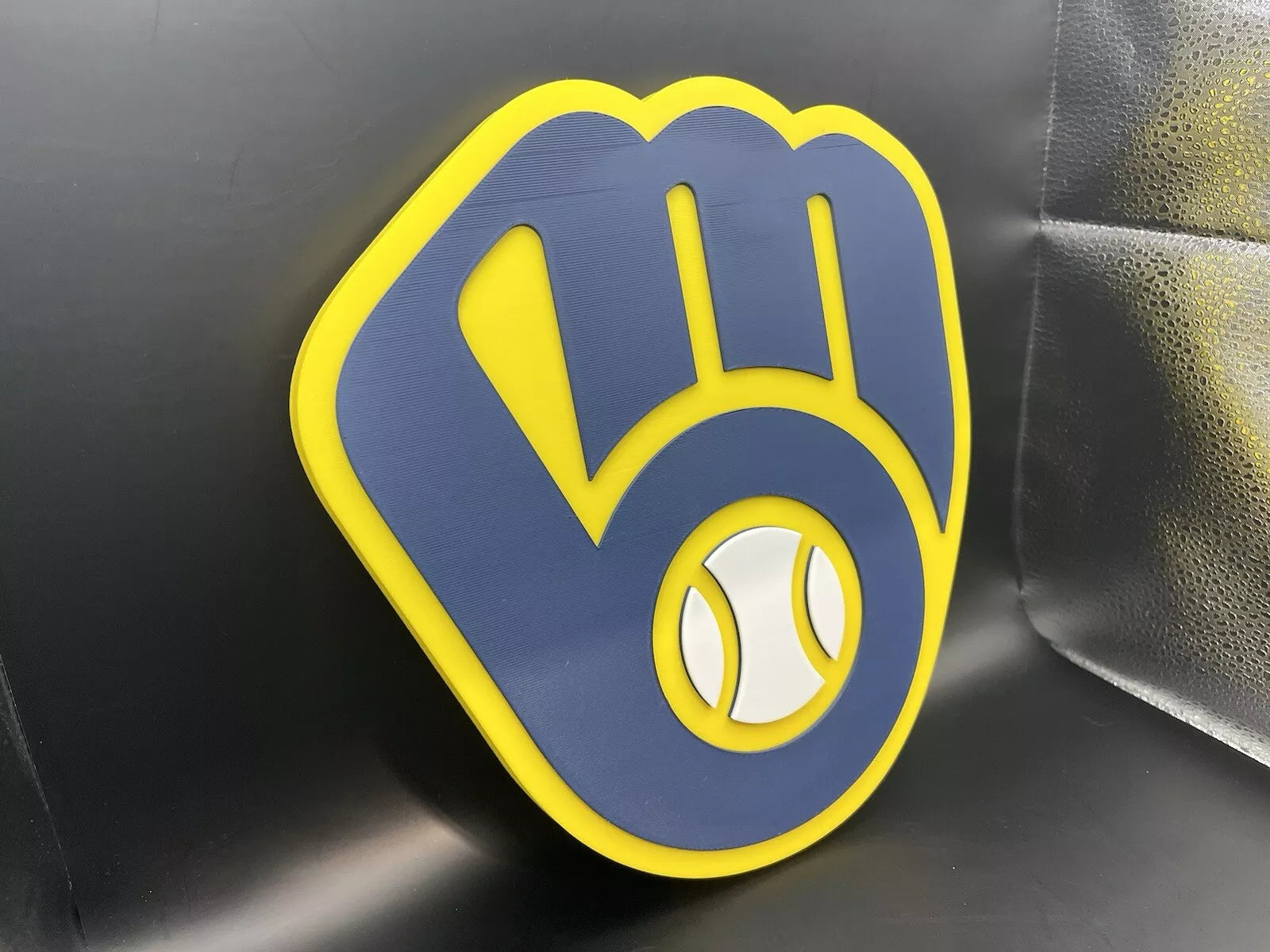 Milwaukee Brewers Logo Sign Display | 3D Wall Desk Shelf Art - UNRIVAL3D