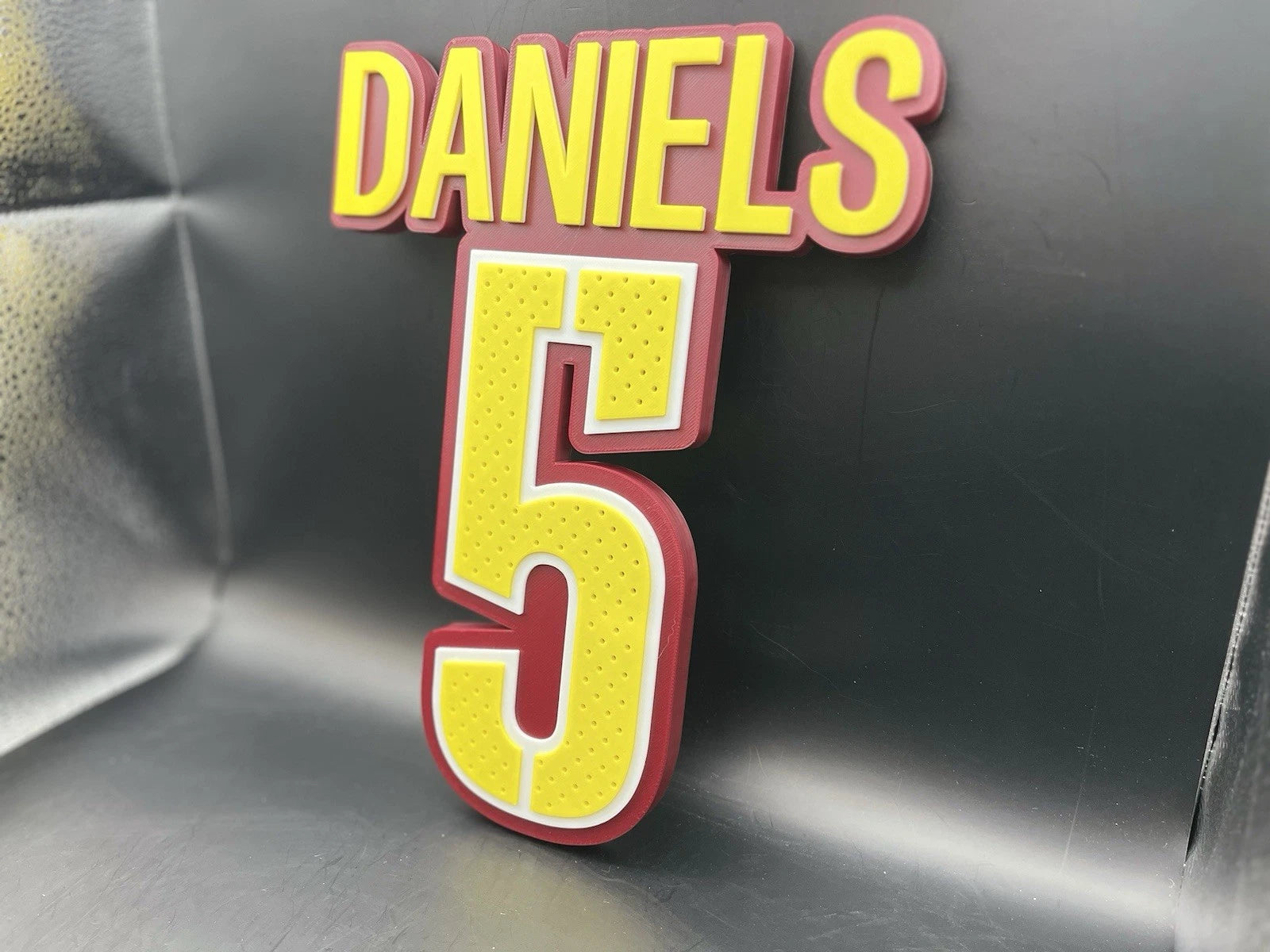 Jayden Daniels 5 Logo Sign Display | 3D Wall Desk Shelf Art - UNRIVAL3D