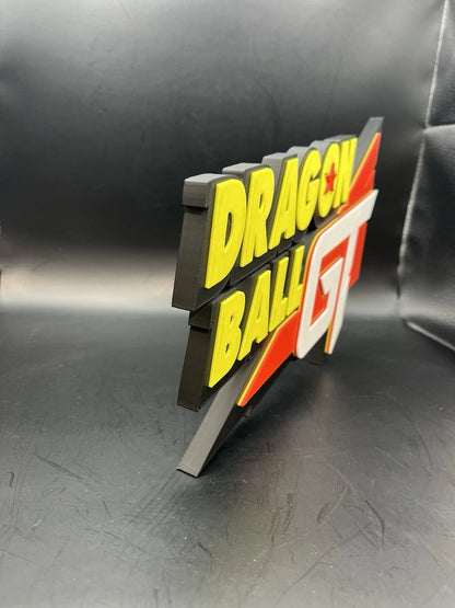 Dragon Ball GT Logo Sign Display | 3D Wall Desk Shelf Art - UNRIVAL3D
