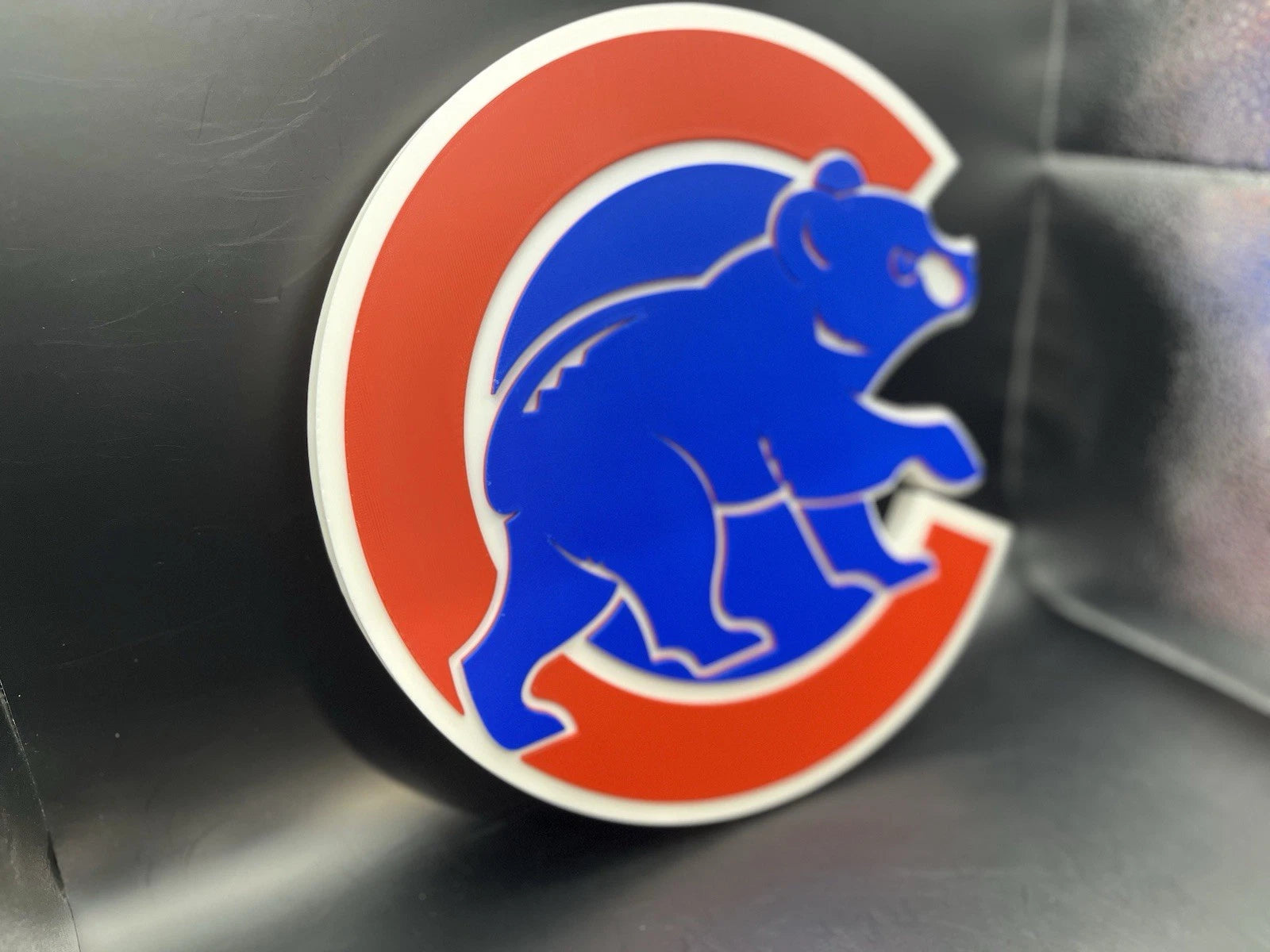 Chicago Cubs Logo Sign Display | 3D Wall Desk Shelf Art - UNRIVAL3D