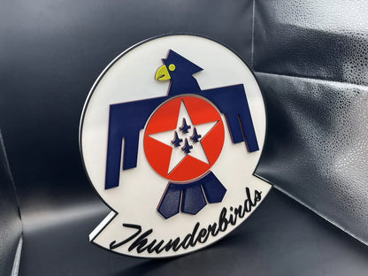 U.S. Air Force Thunderbirds Logo Sign Display | 3D Wall Desk Shelf Art - UNRIVAL3D