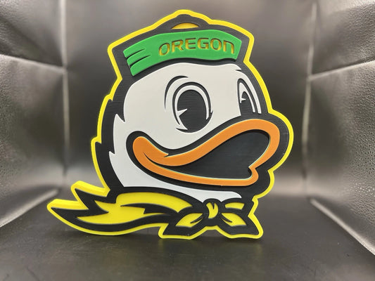 Oregon Ducks Logo Sign Display | 3D Wall Desk Shelf Art - UNRIVAL3D