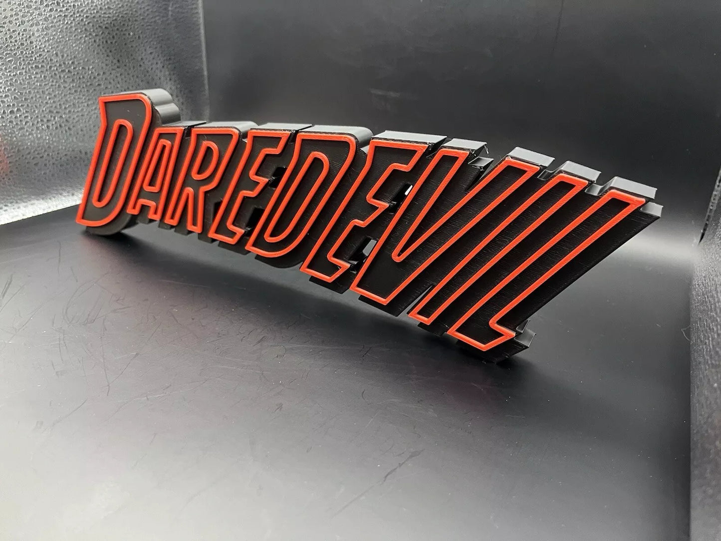 Daredevil Logo Sign Display | 3D Wall Desk Shelf Art - UNRIVAL3D