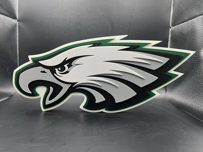 Philadelphia Eagles Logo Sign Display | 3D Wall Desk Shelf Art - UNRIVAL3D