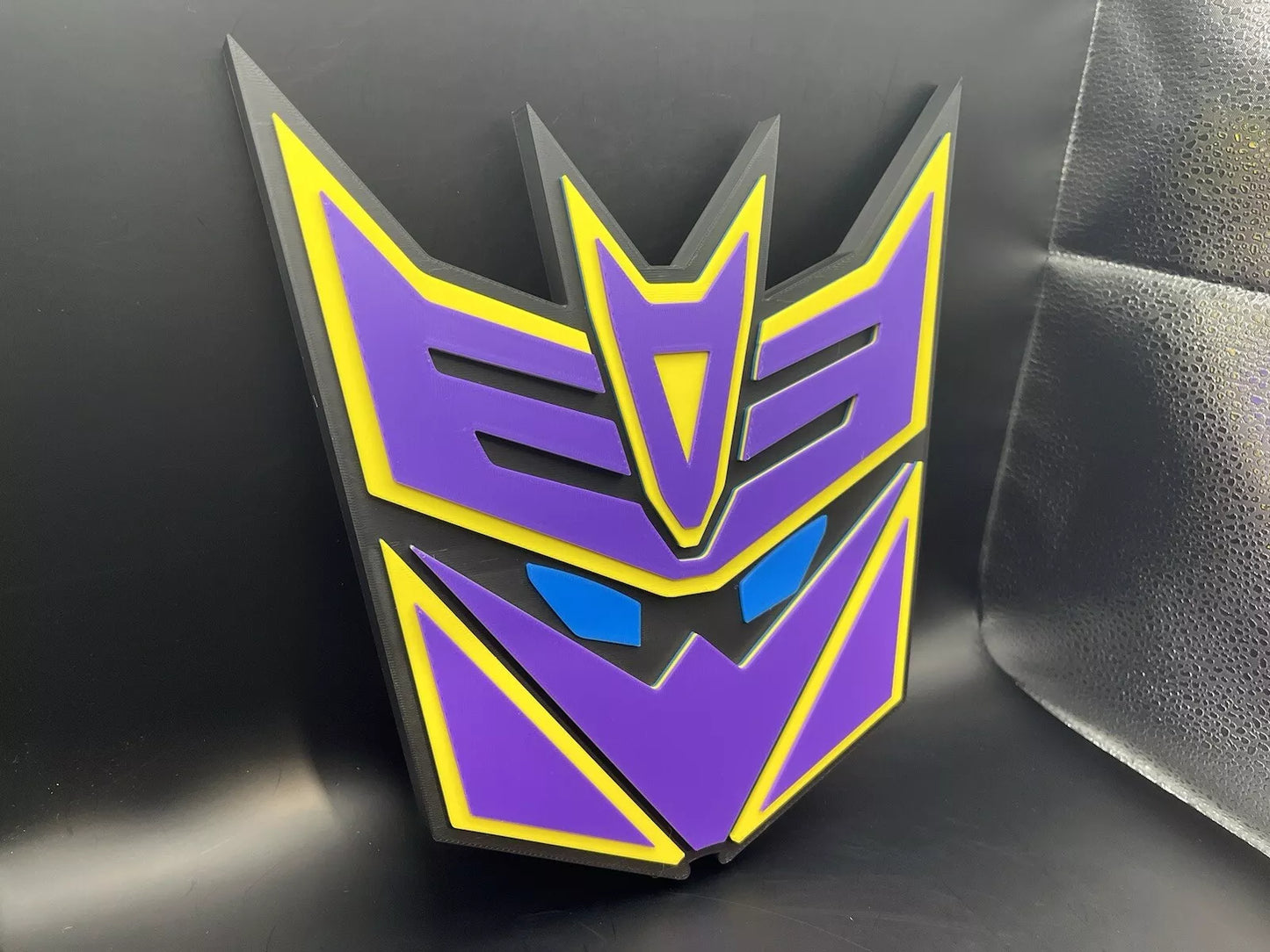 Megatronus Prime Transformers Logo Sign Display | 3D Wall Desk Shelf Art - UNRIVAL3D
