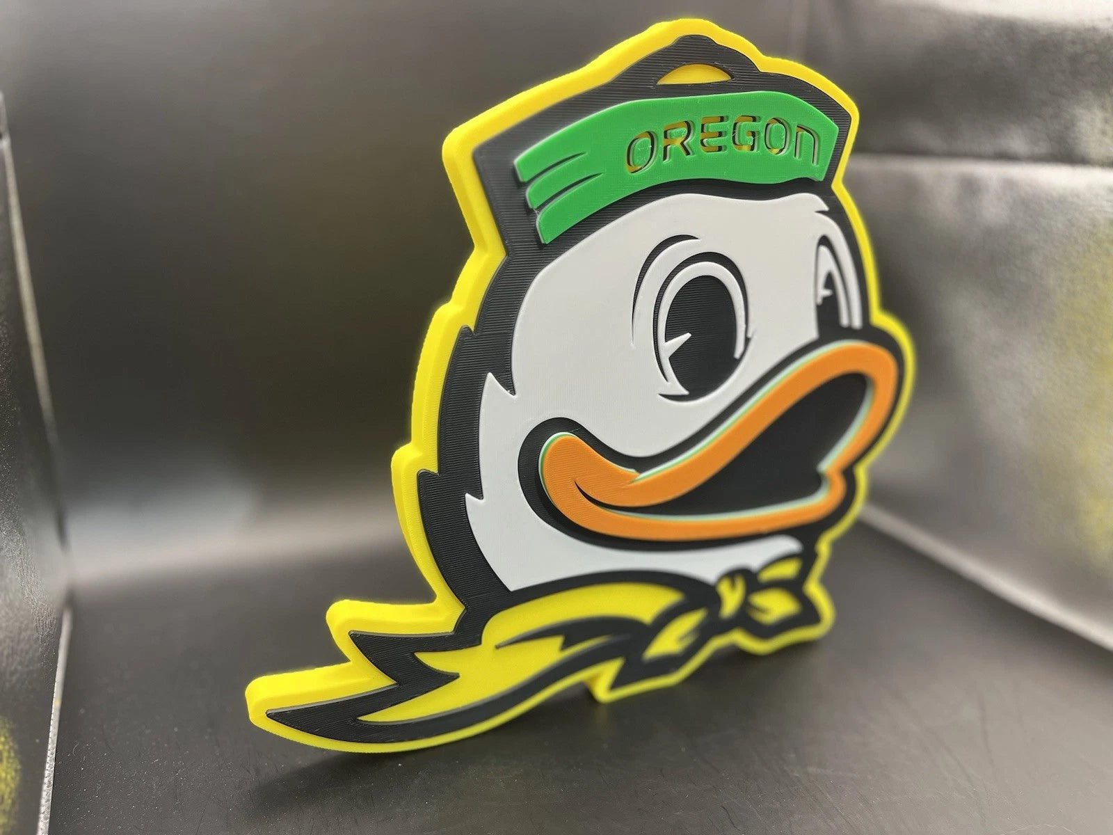 Oregon Ducks Logo Sign Display | 3D Wall Desk Shelf Art - UNRIVAL3D