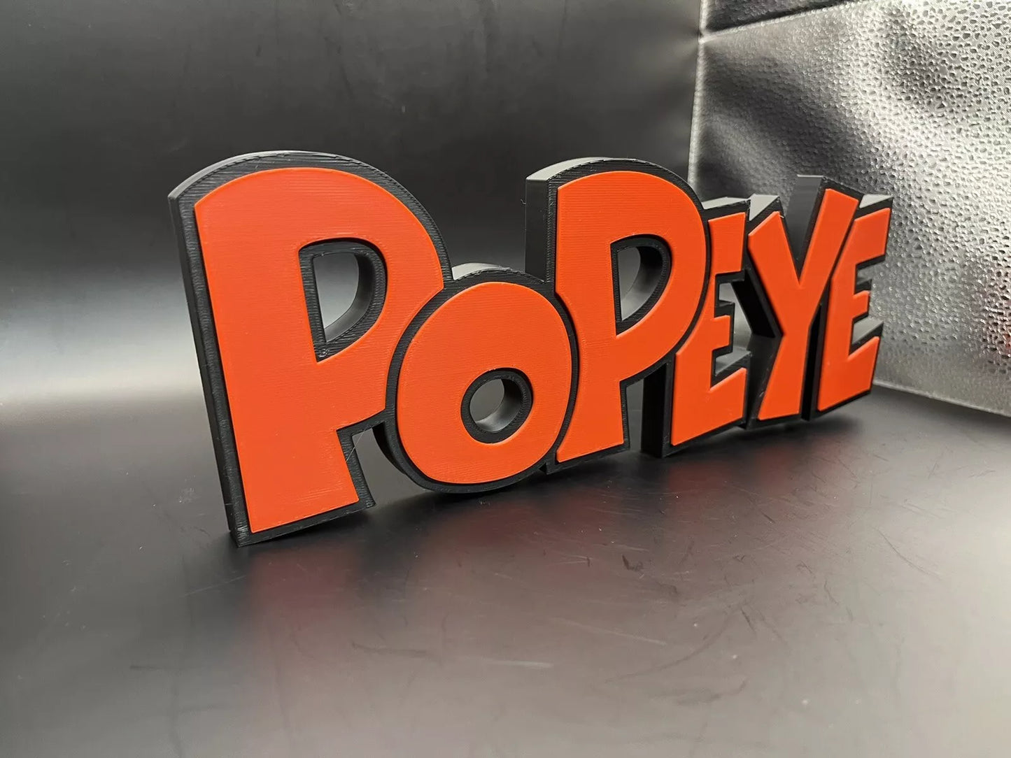 Popeye Logo Sign Display | 3D Wall Desk Shelf Art - UNRIVAL3D