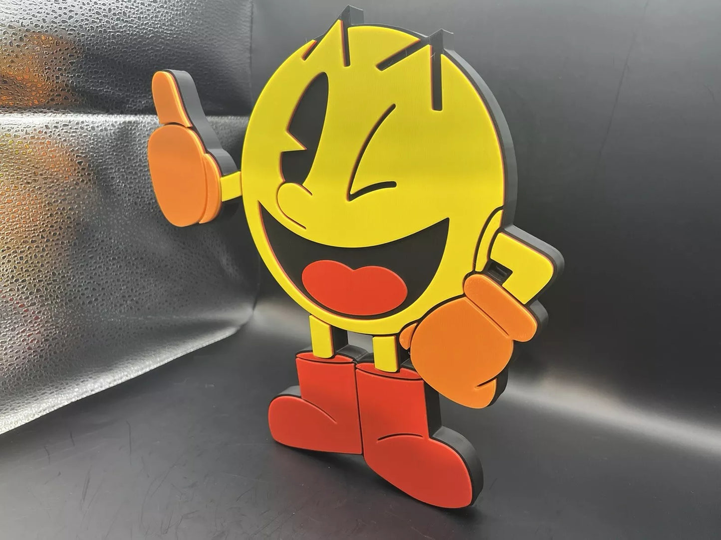 Pac-Man Logo Sign Display | 3D Wall Desk Shelf Art - UNRIVAL3D