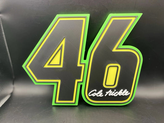 Cole Trickle 46 Logo Sign Display | 3D Wall Desk Shelf Art - UNRIVAL3D