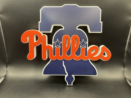 Philadelphia Phillies Logo Sign Display | 3D Wall Desk Shelf Art - UNRIVAL3D