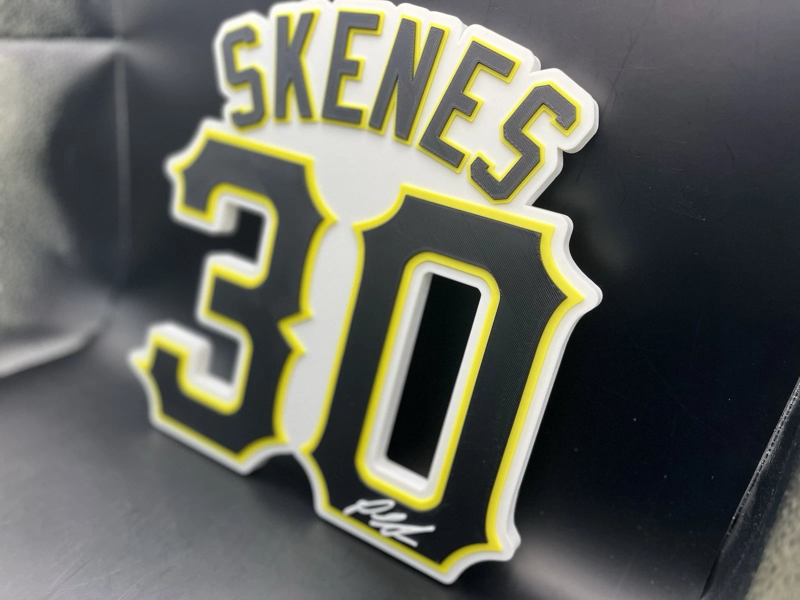 Paul Skenes 30 Logo Sign Display | 3D Wall Desk Shelf Art - UNRIVAL3D